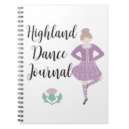 Cuaderno Portátil de foto espiral de bailarín de Highland p