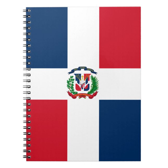 Cuaderno Portátil de foto espiral de bandera de República D (Frente)
