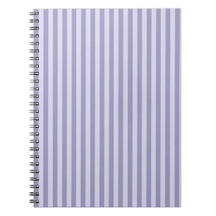 Cuaderno Portátil de foto espiral de rayas moradas