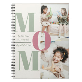 Cuaderno Portátil de foto espiral del día de la madre perso