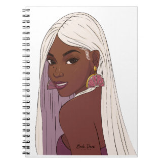 Cuaderno Portátil de foto espiral para autocuidado de chica