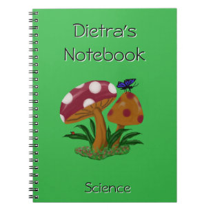 Cuaderno Portátil de foto espiral para hongos