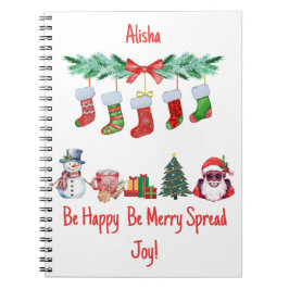 Cuaderno Portátil de foto espiral para Navidades-portátiles