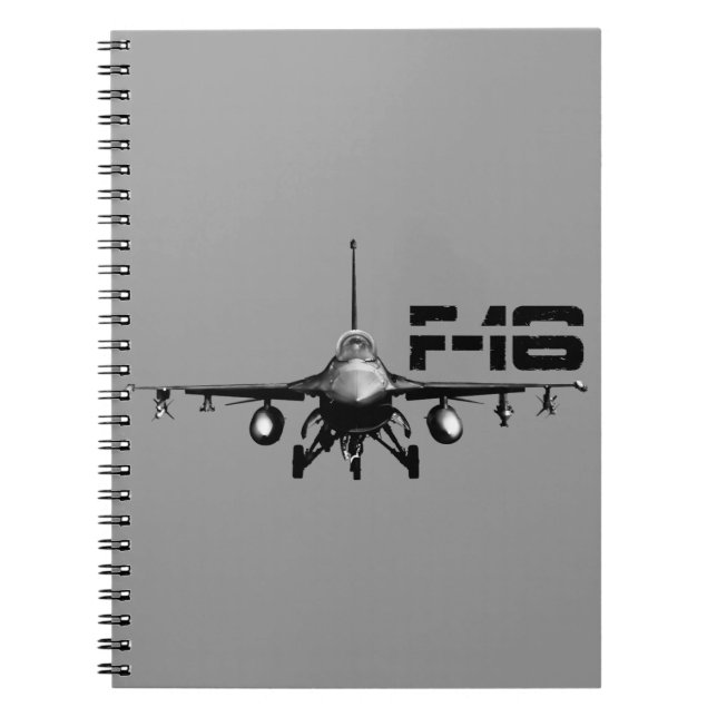 Cuaderno Portátil de foto Falcon de combate F-16 (80 página (Frente)