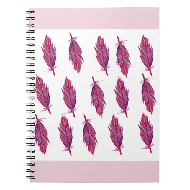 Cuaderno Portátil de fotografía acuarela Feathers (80 págin (Frente)