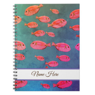 Cuaderno Portátil de fotografía de arte del pescado tropica