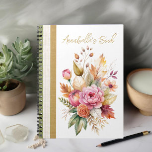 Cuaderno Portátil de fotografía de espiral de Bouquet Roman