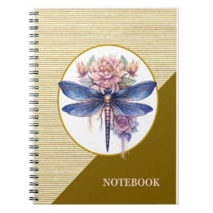 Cuaderno Portátil de fotografía de espiral de la libélula v