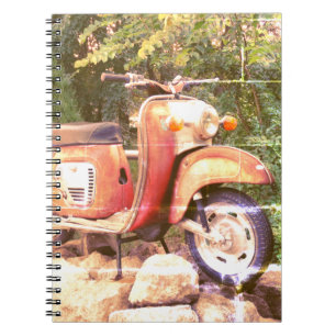 Cuaderno Portátil de fotografía de motocicleta retro