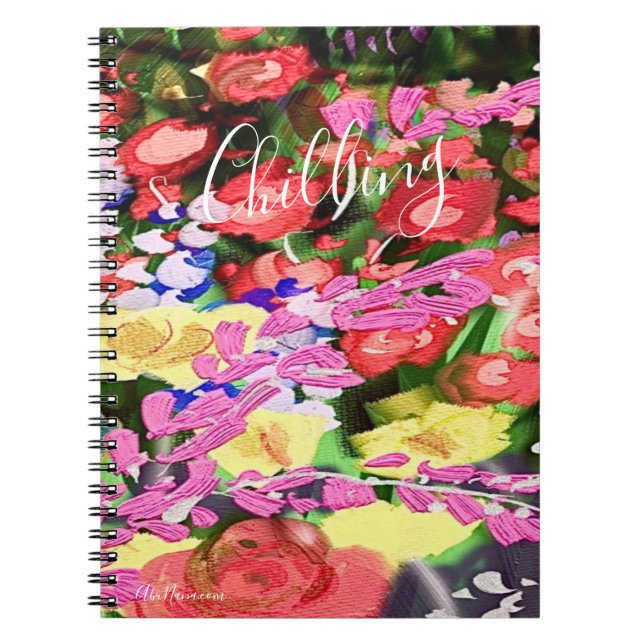 Cuaderno Portátil de fotografía de pintura multicolor multi (Frente)