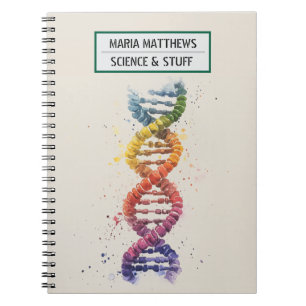 Cuaderno Portátil De Fotografía Espiral De ADN Y Ciencia