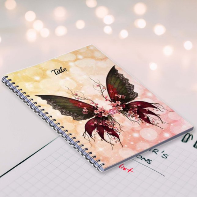 Cuaderno Portátil de fotografía espiral de mariposa de made (Subido por el creador)