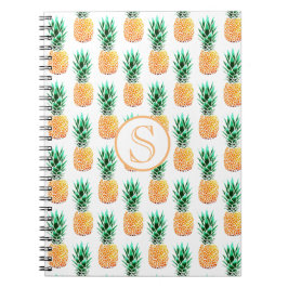 Cuaderno Portátil de fotografía espiral de piña tropical