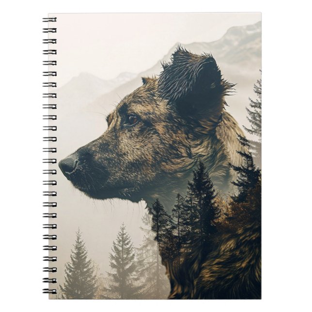 Cuaderno Portátil de fotografía para paisajes del bosque de (Frente)