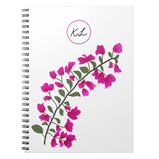 Cuaderno Portátil de fotografía personalizado de Bougainvil (Frente)