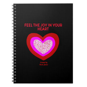 Cuaderno Portátil de fotos de corazón alegre