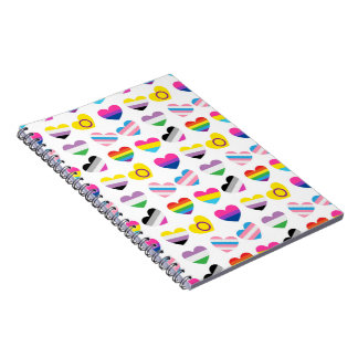 Cuaderno Portátil de fotos de corazones de orgullo
