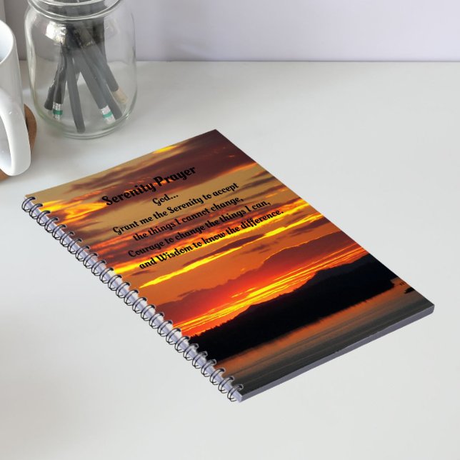 Cuaderno Portátil de fotos de Naranja de oración de serenid (In Situ)