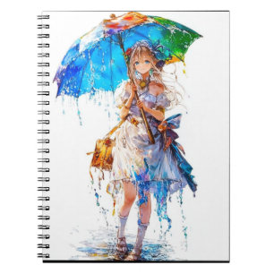 Cuaderno Portátil de fotos en espiral de animaciones de man