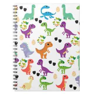 Cuaderno Portátil de fotos en espiral de dinosaurios
