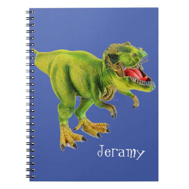 Cuaderno Portátil de fotos en espiral de dinosaurios person (Frente)