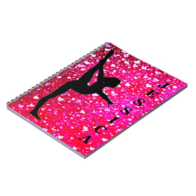 Cuaderno Portátil de fotos en espiral de gimnasia de chicas (Lado Izquierdo)