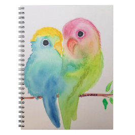 Cuaderno Portátil de fotos en espiral de Lovebirds