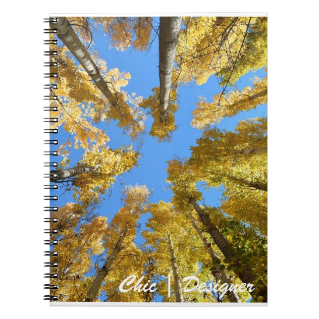 Cuaderno Portátil de fotos en espiral de otoño (Frente)