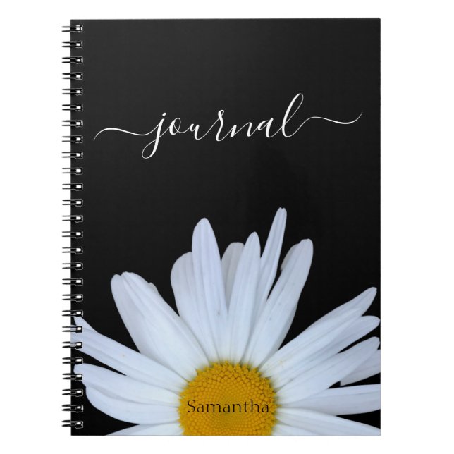 Cuaderno Portátil de fotos en espiral del diario Daisy Phot (Frente)