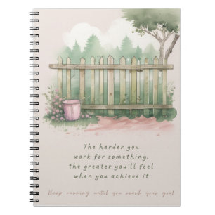 Cuaderno Portátil de fotos en espiral del Jardín de los Obj