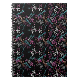 Cuaderno Portátil de fotos en espiral rocosa y rollo