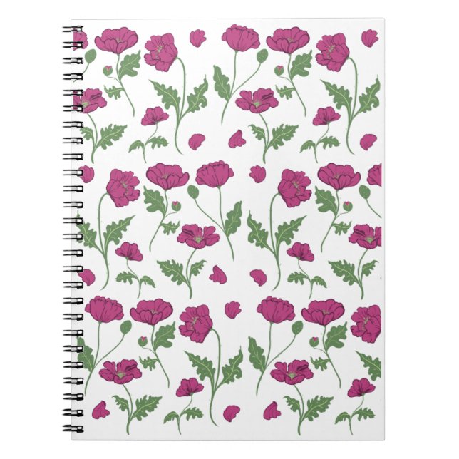 Cuaderno Portátil de fotos en espiral rosada (Frente)