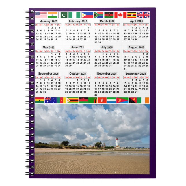 Cuaderno Portátil de fotos espirales (Frente)