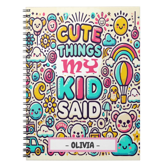 Cuaderno Portátil de fotos espirales (Frente)