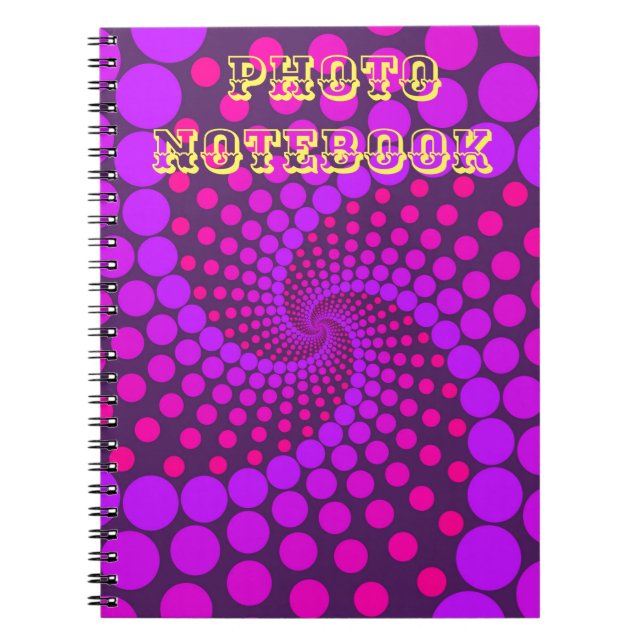Cuaderno Portátil de fotos espirales con fantásticas fechas (Frente)