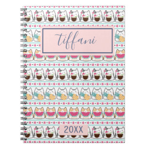 Cuaderno Portátil de fotos espirales de gatos gatitos de ve