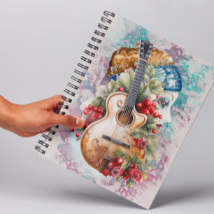 Cuaderno Portátil de fotos espirales de música española