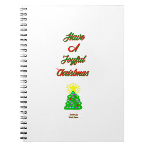 Cuaderno Portátil de fotos espirales de Navidades alegres