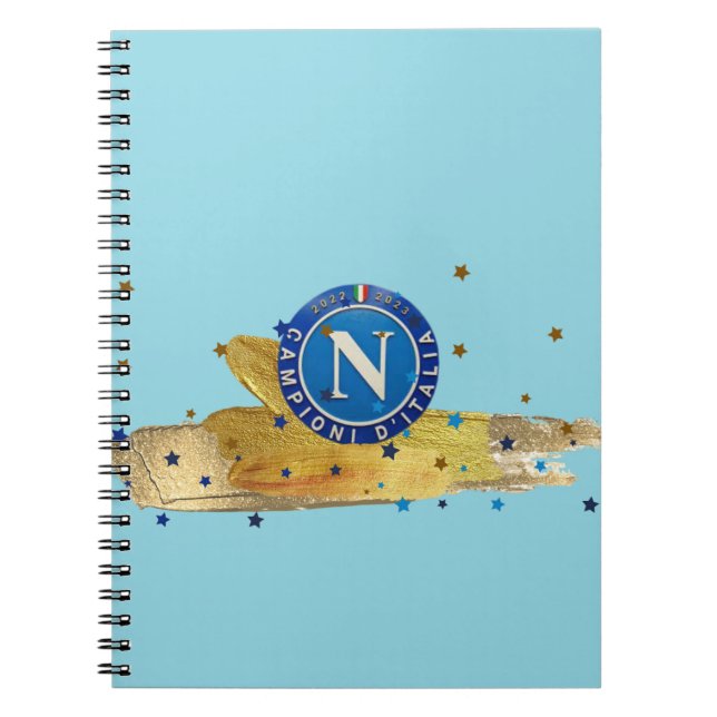 Cuaderno Portátil de fotos espirales de Scudetto Napoli (Frente)