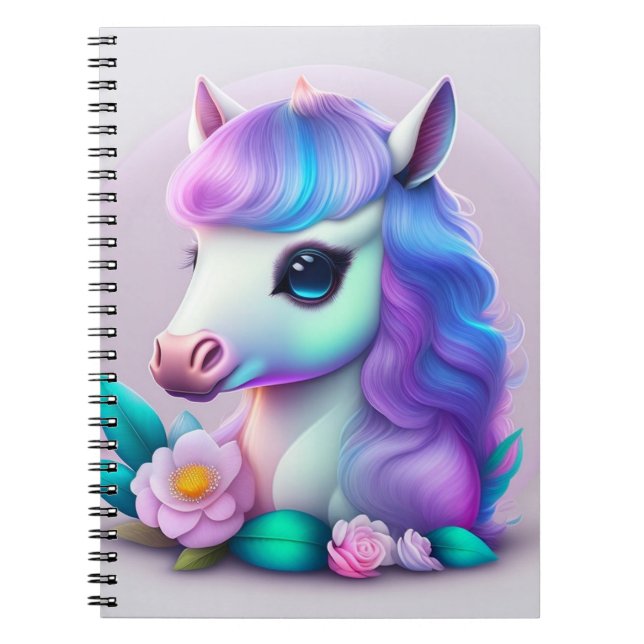 Cuaderno Portátil de fotos espirales de Unicorn (Frente)