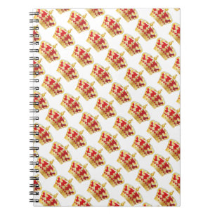 Cuaderno Portátil de fotos/Rojo y Crowne de oro