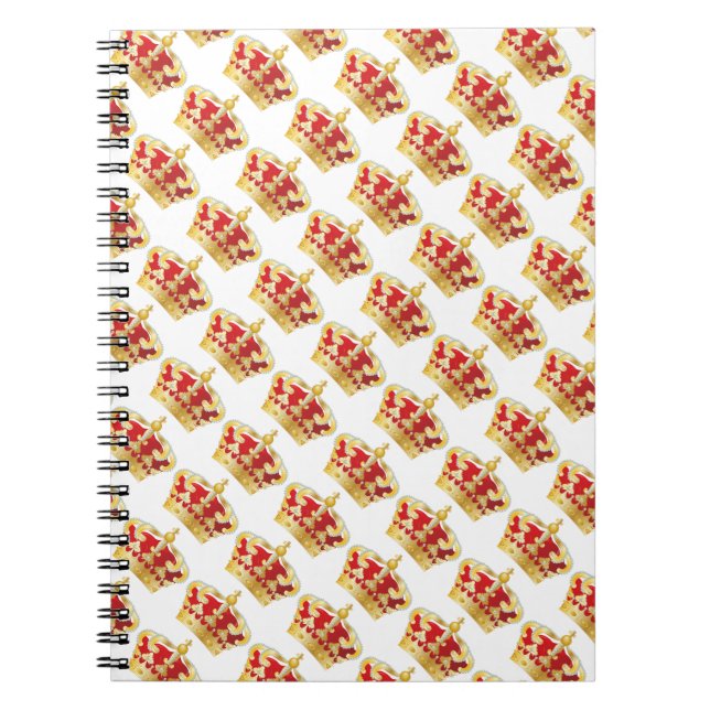 Cuaderno Portátil de fotos/Rojo y Crowne de oro (Frente)