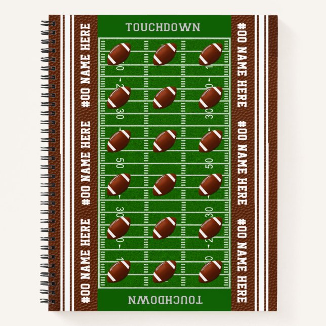 Cuaderno Portátil de fútbol de campo personalizado de Guay (Anverso)