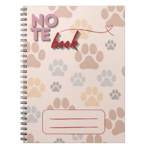 Cuaderno Portátil de garras de perro
