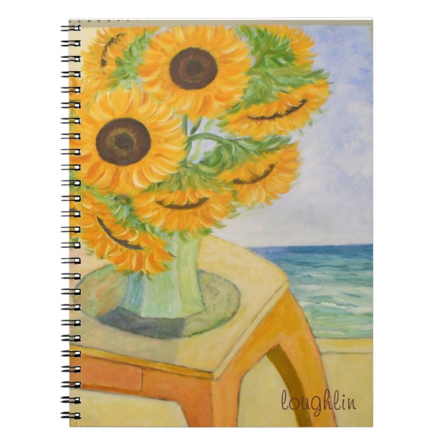 Cuaderno Portátil de girasol (Frente)
