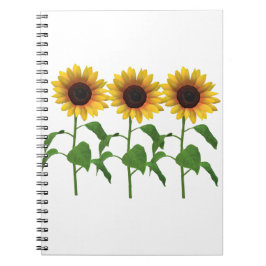 Cuaderno Portátil de girasol