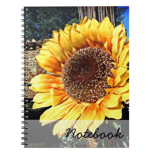 Cuaderno Portátil de girasol (Frente)
