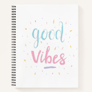 Cuaderno Portátil de "Good Vibes"