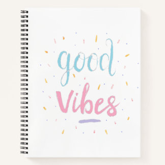 Cuaderno Portátil de "Good Vibes"