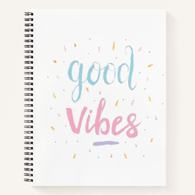 Cuaderno Portátil de "Good Vibes" (Anverso)